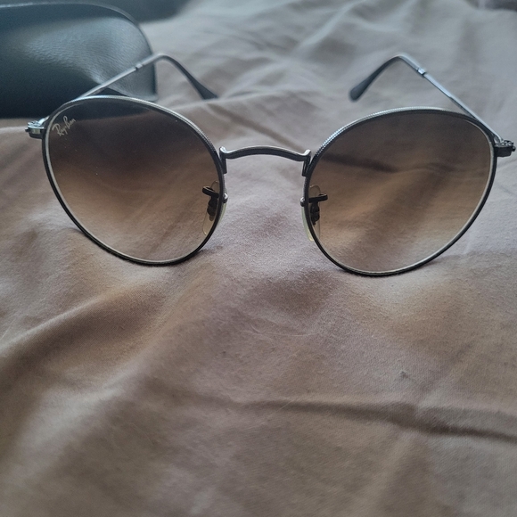 RAYBAN Round Metal (Dark copper frame, brown ombre glasses) - Picture 2 of 5